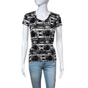 Abstract Stretch Knit Tee NWOT